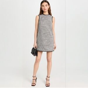 THEORY Black Tween Mini Tweed Dress Size 00